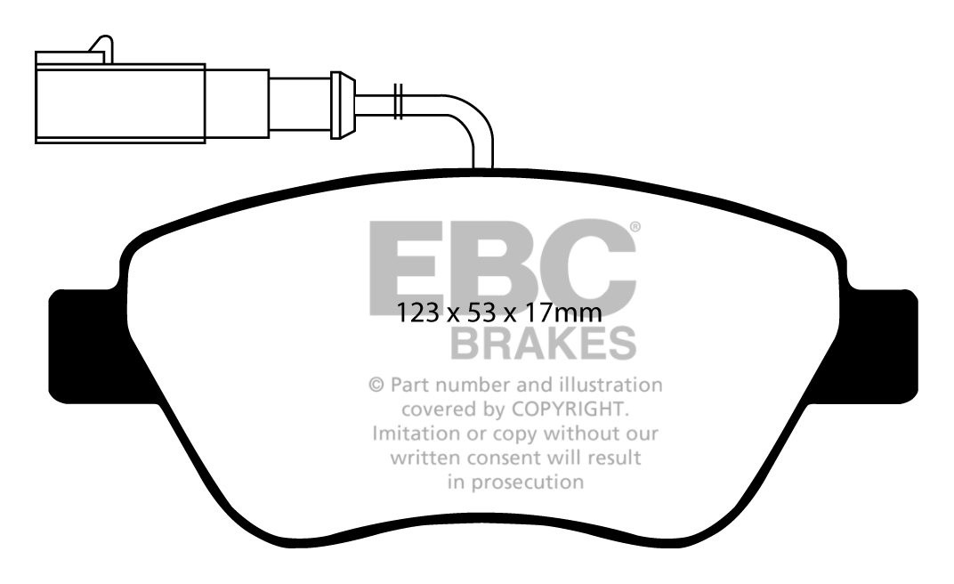 EBC Brakes CITROEN Nemo Multispace 1.4 TD 2009-.. Remblokken voo