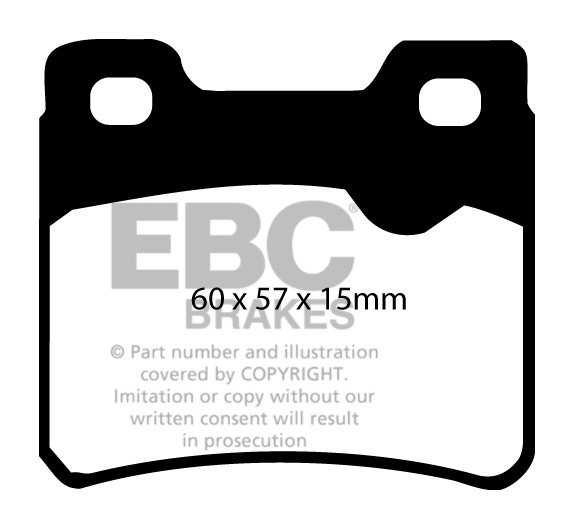 EBC Brakes OPEL Calibra 2.5 (288mm Discs) 95-96 Remblokken achte