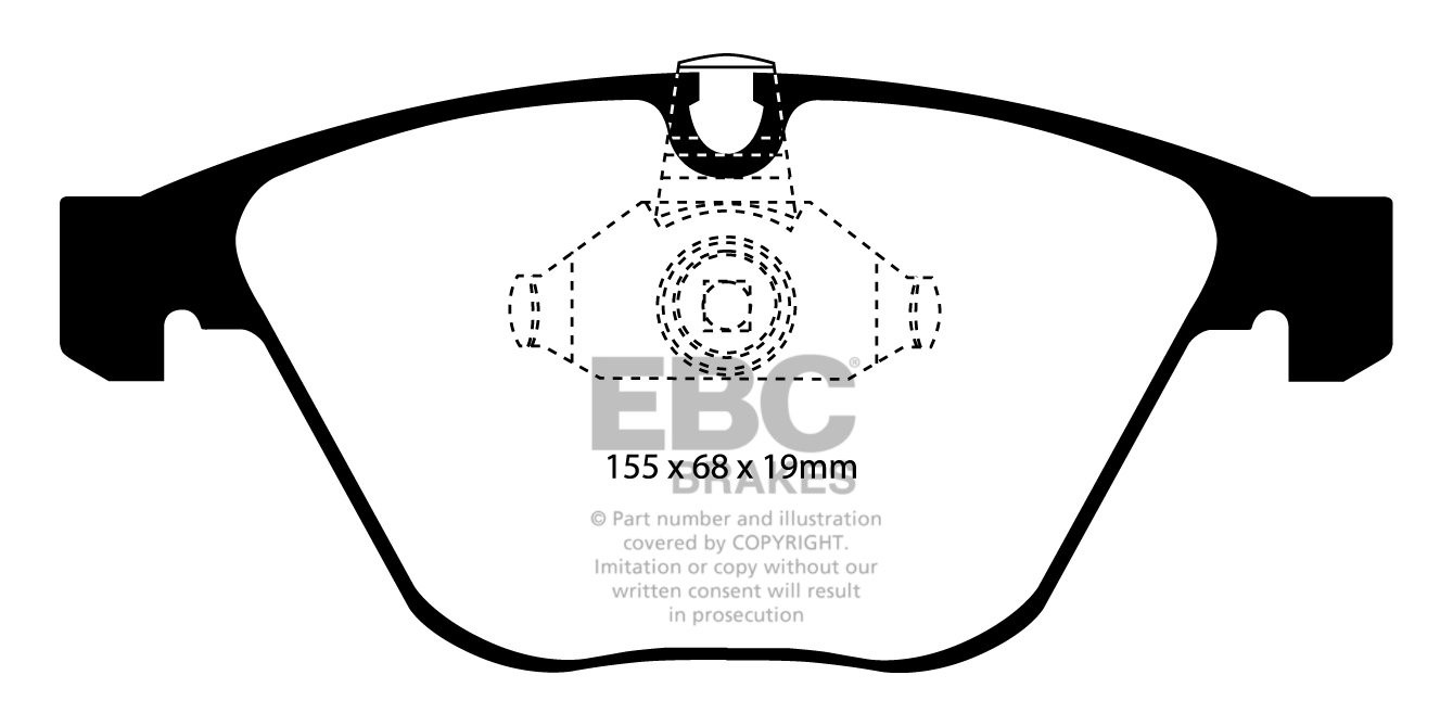 EBC Brakes BMW 645 4.4 (E63) 2004-2006 Remblokken voorzijde
