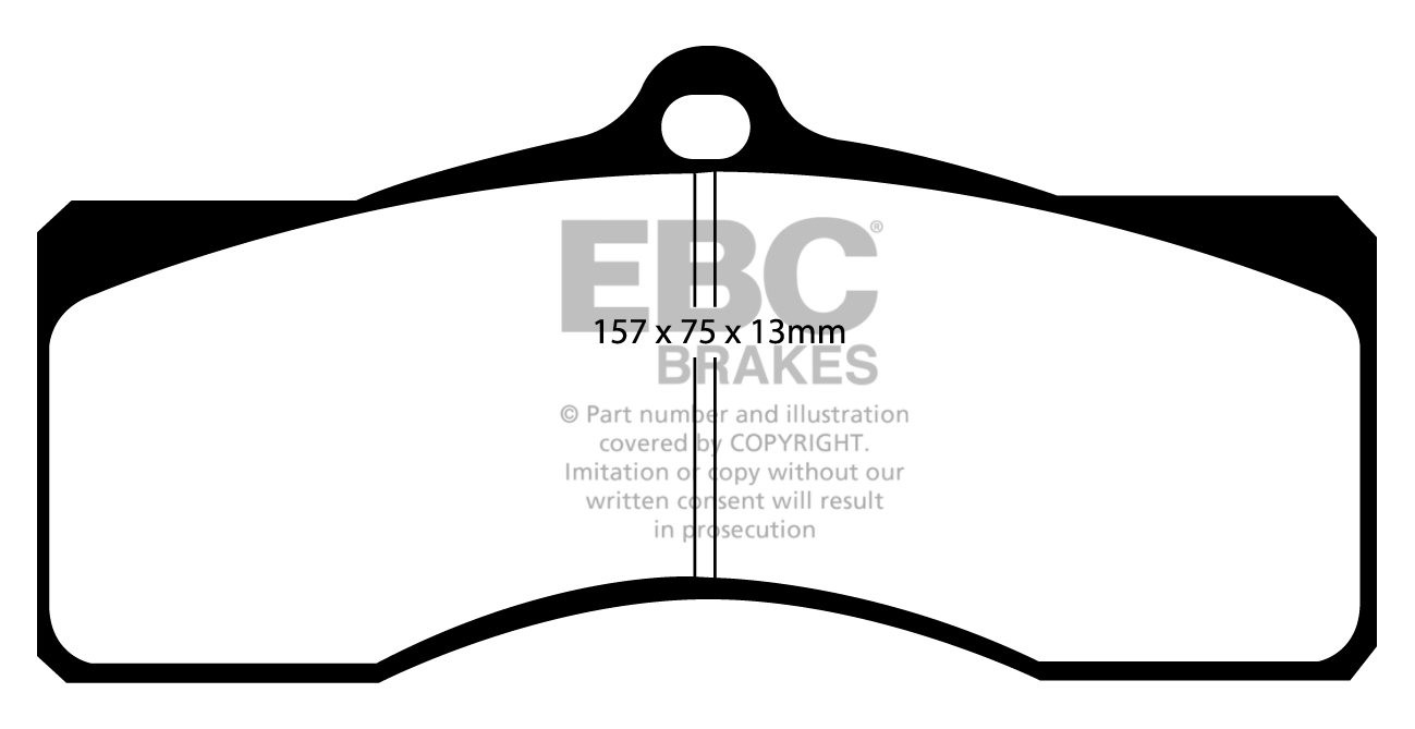 EBC Brakes CHEVROLET Camaro 4.9 1969 Remblokken voorzijde yellow