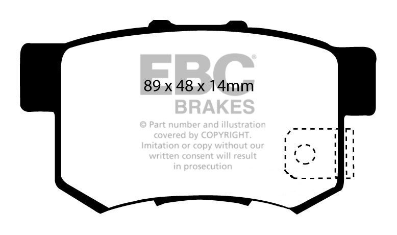 EBC Brakes HONDA Civic 2.0 Type-R (Japan) (FD2) 2007-.. Remblokk