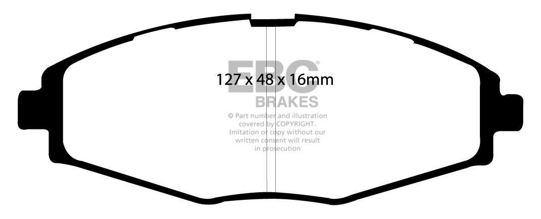 EBC Brakes DAEWOO Lanos 1.4 99-2005 Remblokken voorzijde greenst