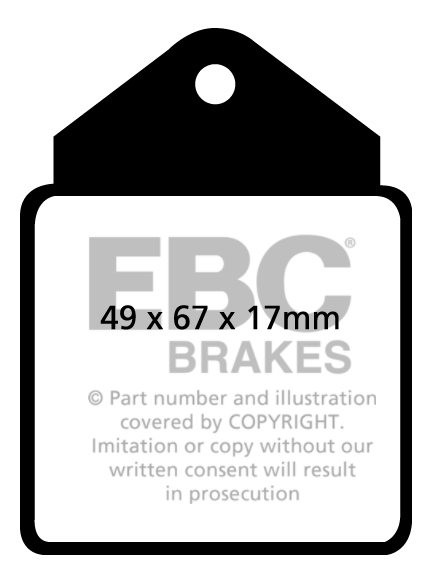 EBC Brakes ALFA ROMEO Giulia Sprint (105) 1.6 GTA 65-69 Remblokk