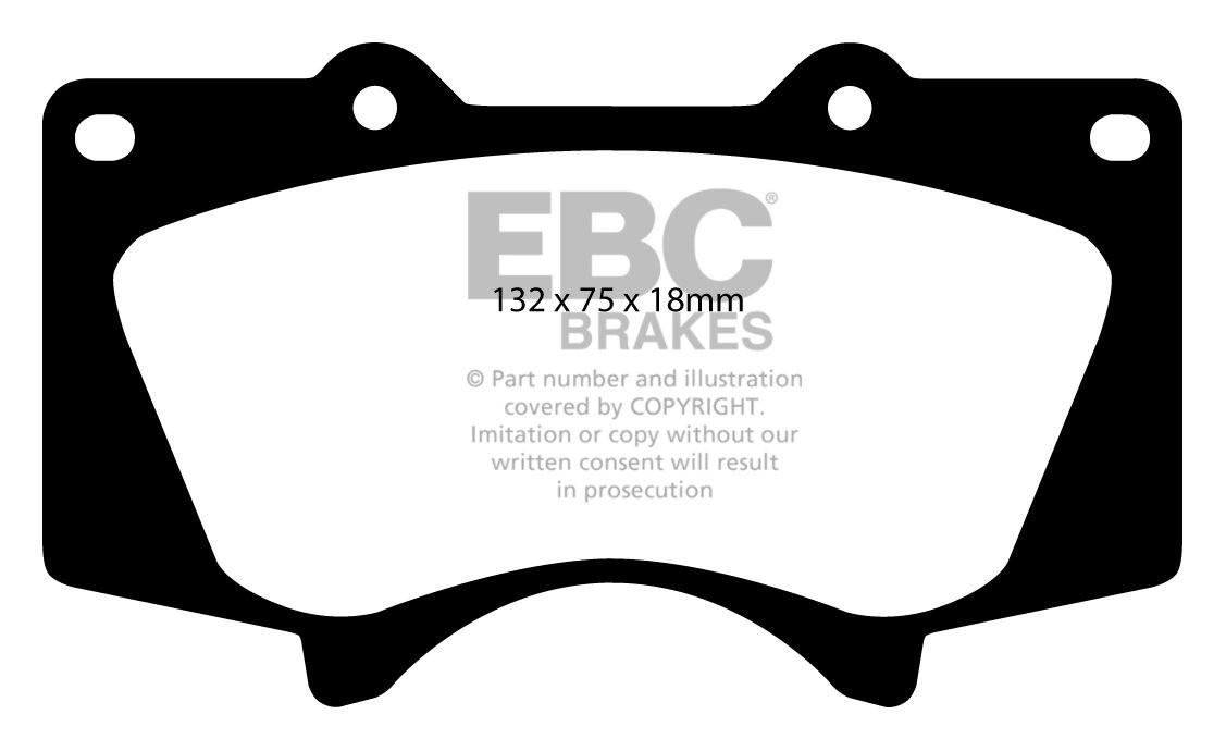 EBC Brakes TOYOTA Landcruiser 4.2 TD (HDJ100) 2003-2008 Remblokk