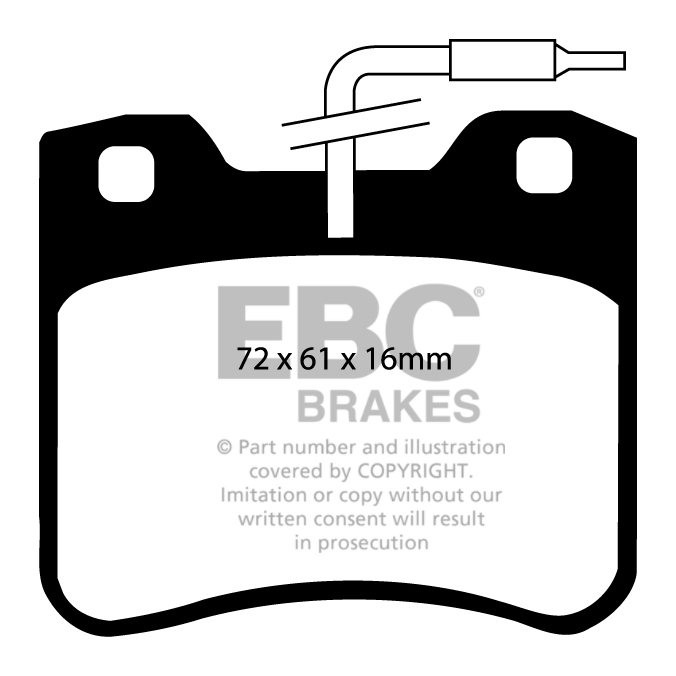 EBC Brakes CITROEN AX 1.4 D 87-91 Remblokken voorzijde