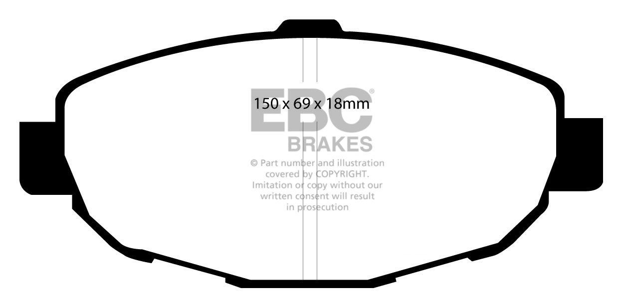 EBC Brakes LEXUS SC400 4.0 94-2000 Remblokken voorzijde