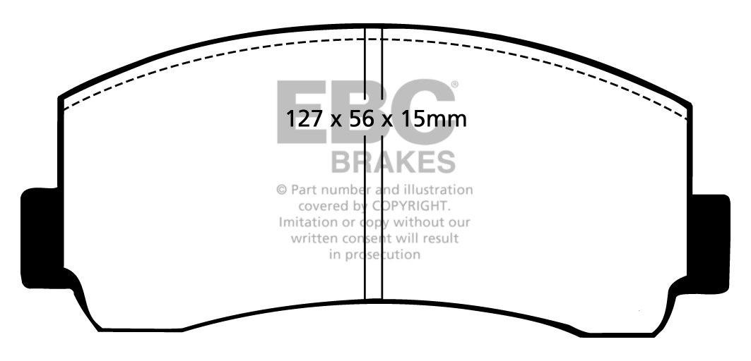 EBC Brakes TOYOTA Celica 2.0 (RA28) 70-77 Remblokken voorzijde y