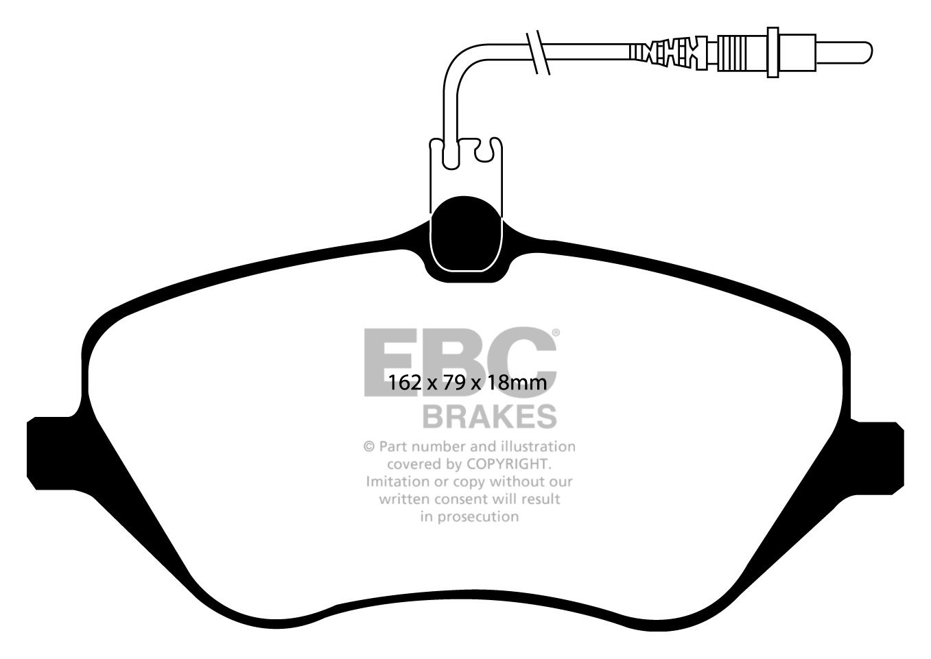 EBC Brakes CITROEN C5 3.0 2008-.. Remblokken voorzijde greenstuf