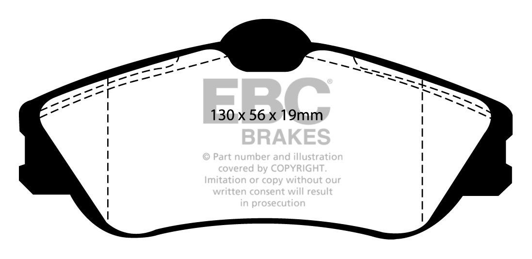 EBC Brakes CITROEN Xsara Picasso 2.0 TD 2000-2005 Remblokken voo