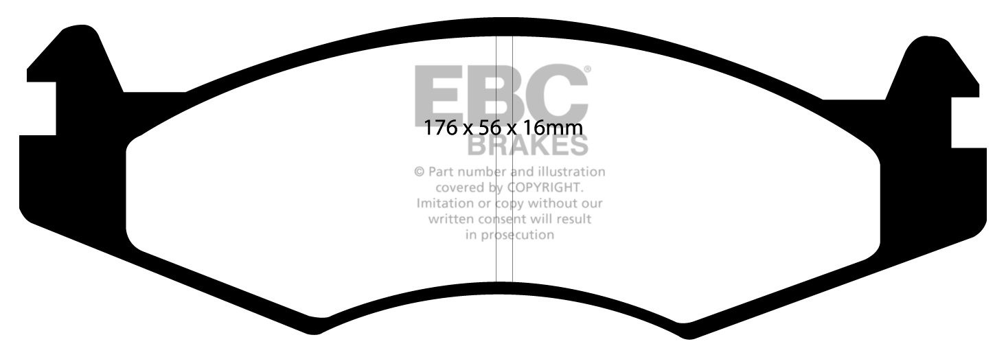 EBC Brakes JEEP Cherokee 2.5 85-93 Remblokken voorzijde