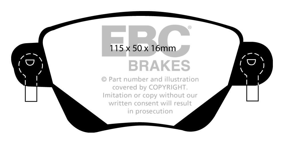EBC Brakes FORD Mondeo (Station) 2.0 TD 2000-2004 Remblokken ach
