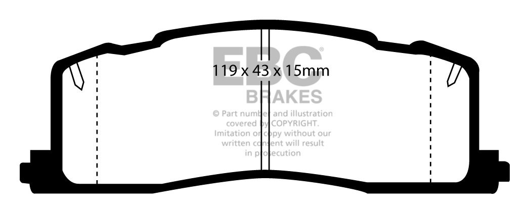 EBC Brakes TOYOTA Previa 2.4 (ABS) 93-97 Remblokken achterzijde