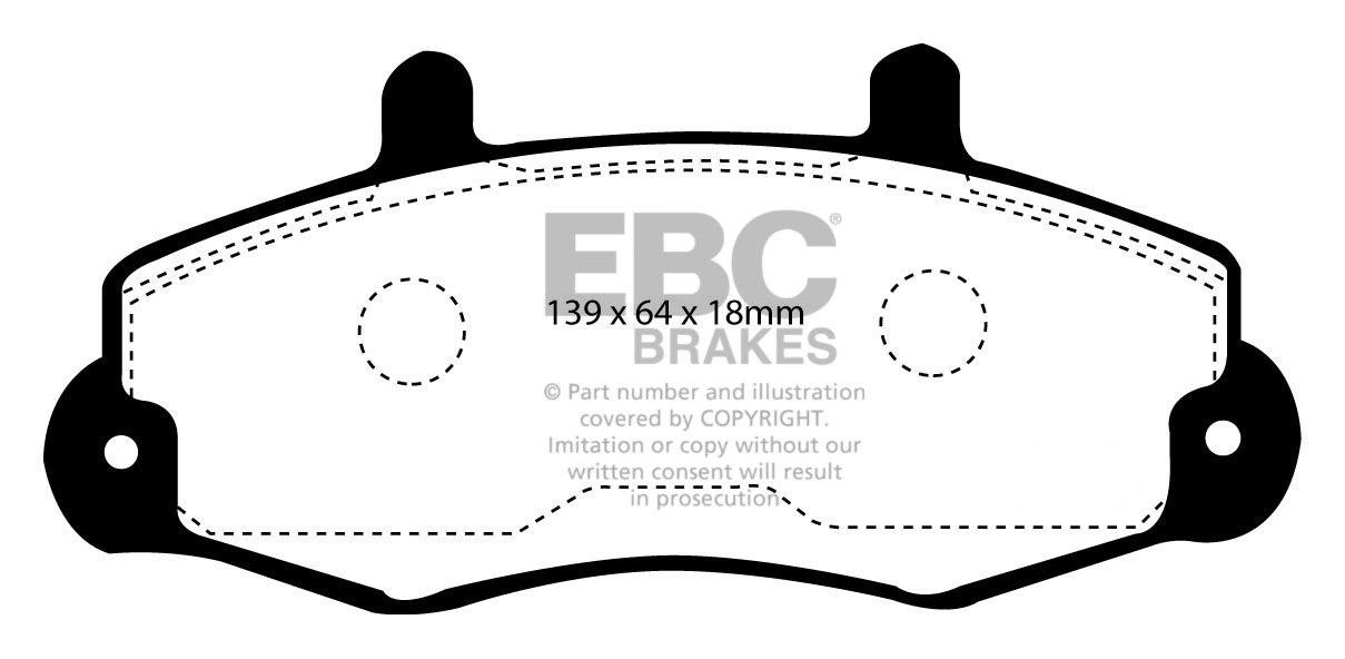 EBC Brakes FORD BEDRIJFSWAGEN Transit 120 95-98 Remblokken voorz