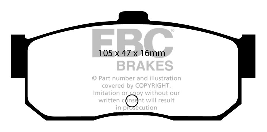 EBC Brakes NISSAN QX 3.0 2000-2004 Remblokken achterzijde