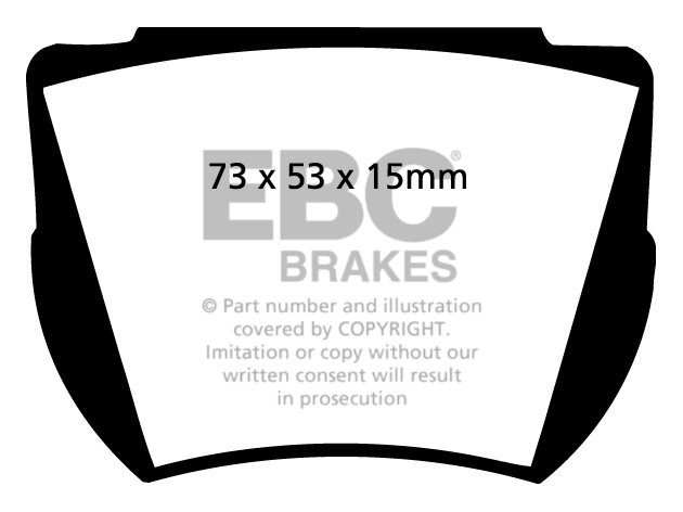 EBC Brakes ASTON MARTIN DB4 GT Zagato 3.7 61-63 Remblokken achte