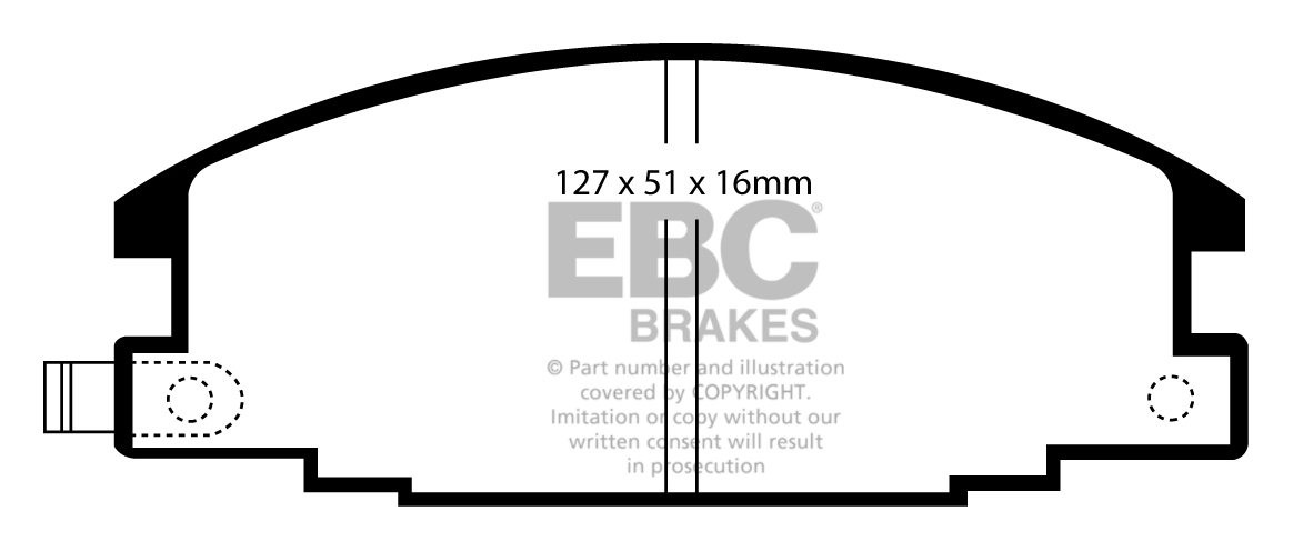 EBC Brakes OPEL Campo 3.1 TD 92-96 Remblokken voorzijde