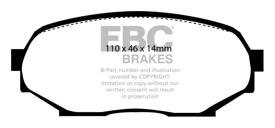 EBC Brakes Mazda MX5 1.6 89-98 Remblokken voorzijde
