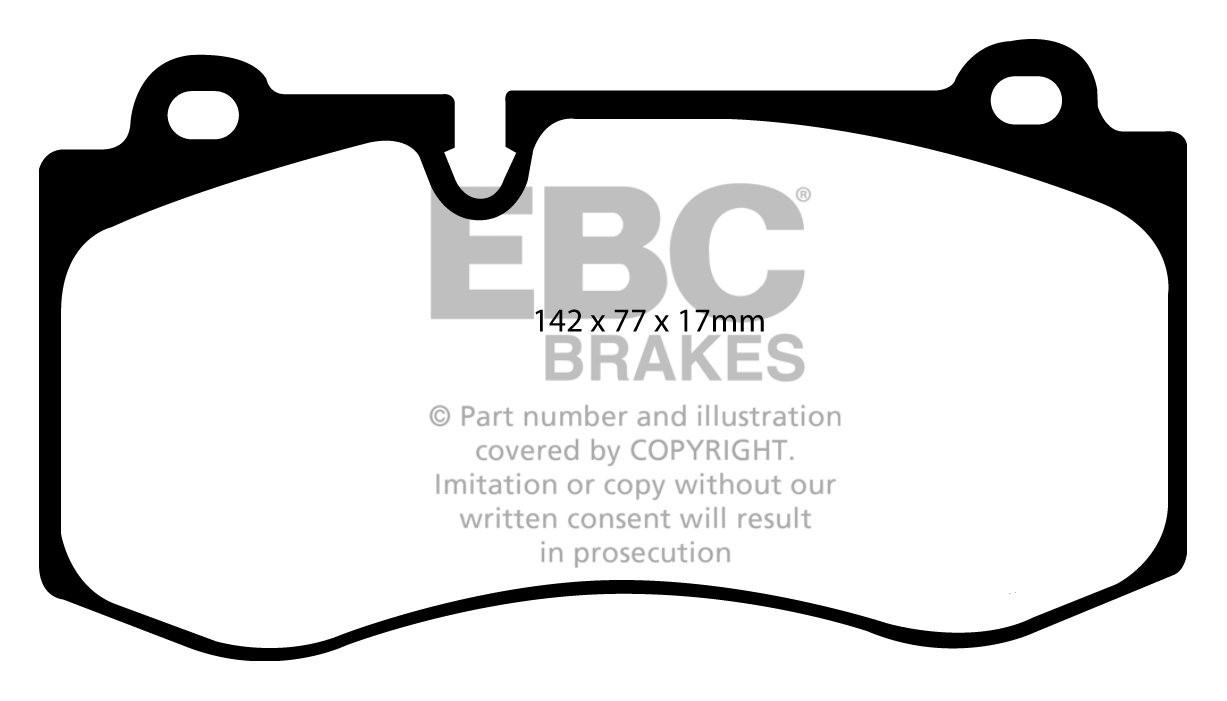 EBC Brakes MERCEDES S-Class (W221) S450 D 2009-.. Remblokken voo