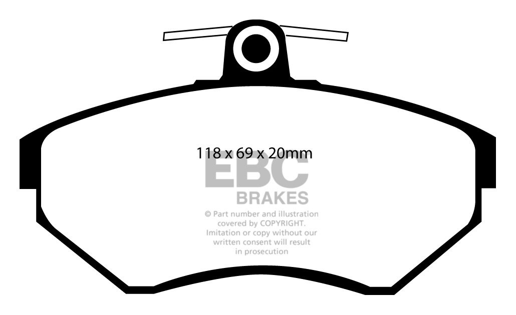 EBC Brakes VW Passat 3B/3BG 1.9 TD -90 96-2000 Remblokken voorzi