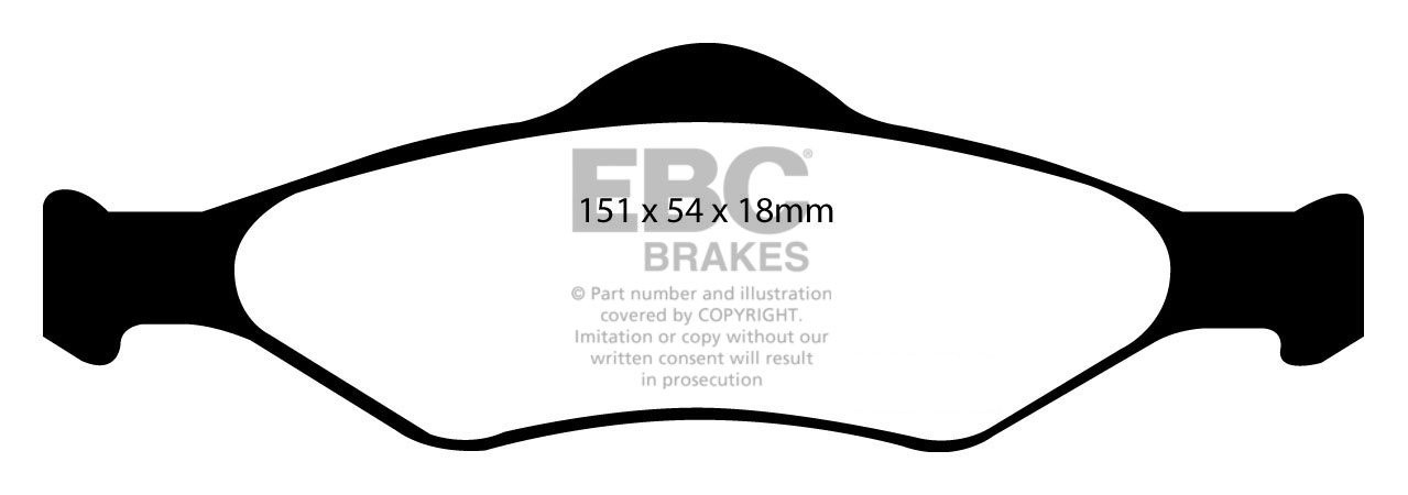 EBC Brakes FORD BEDRIJFSWAGEN Courier 1.8 TD 2000-2002 Remblokke