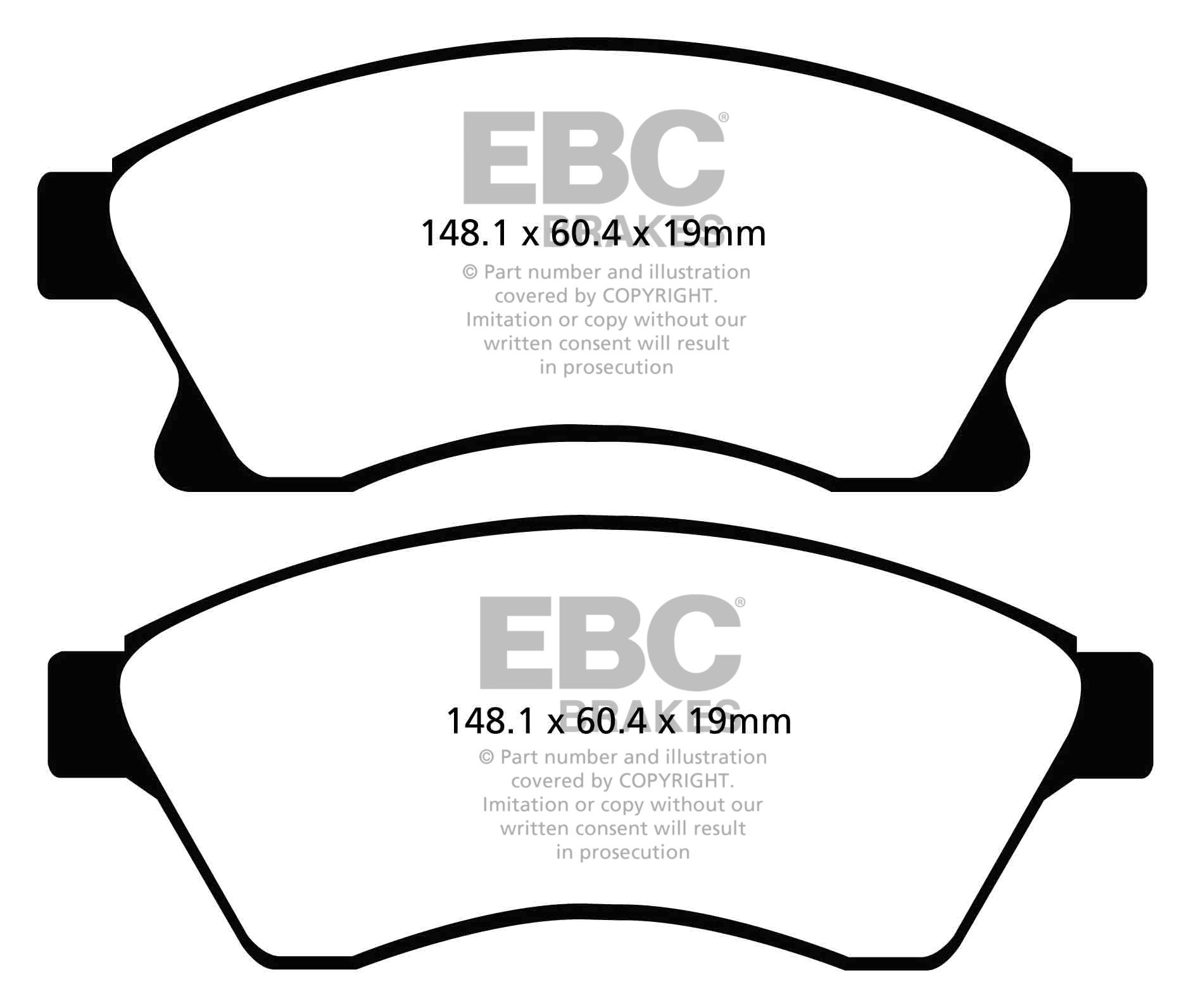 EBC Brakes VAUXHALL (OPEL) Astra 2.0 TD (160) 2009-.. Remblokken