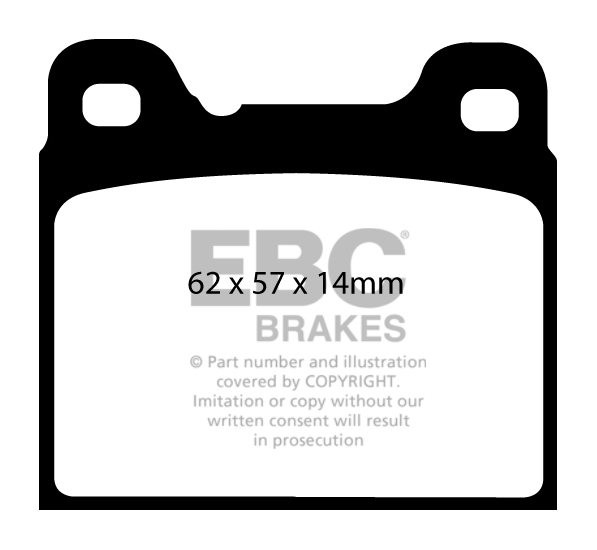 EBC Brakes VOLVO 760 2.4 TD 82-87 Remblokken achterzijde