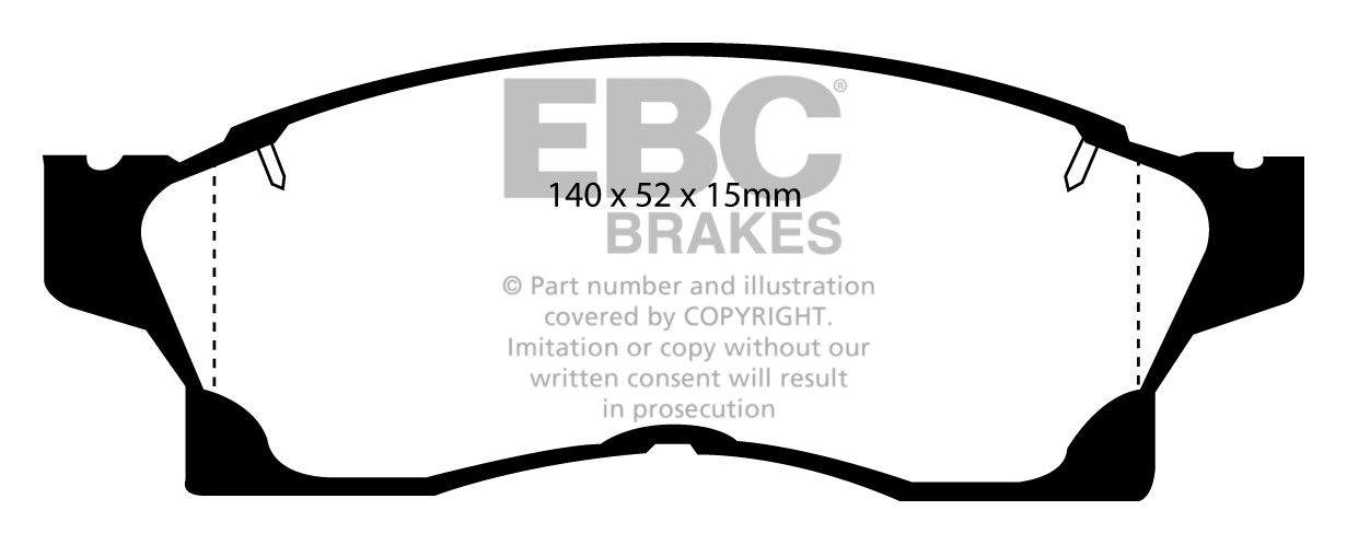 EBC Brakes TOYOTA MR2 2.0 (SW20) (-61690) 90-92 Remblokken voorz