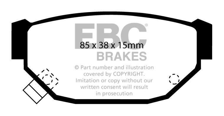 EBC Brakes SUBARU Series 1/2/L 1.8 Turbo XT Coupe (AX4) 84-91 Re
