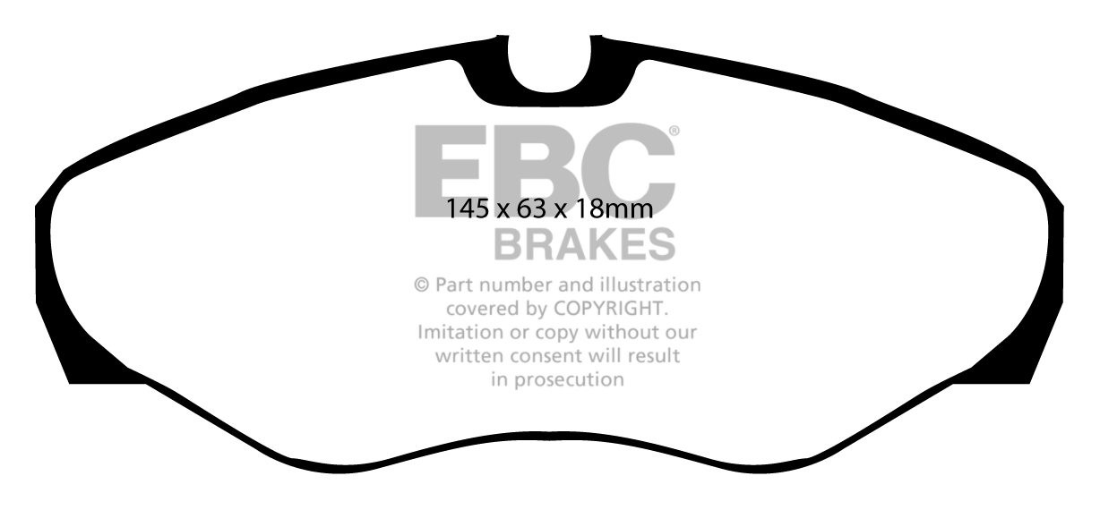 EBC Brakes OPEL Vivaro 2.0 2001-.. Remblokken voorzijde