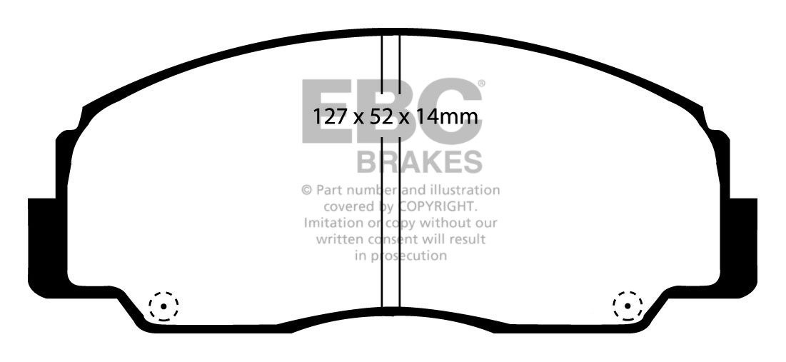 EBC Brakes DAIHATSU Fourtrak/Rugger 2.8 D (F70 F75 F77) 89-93 Re