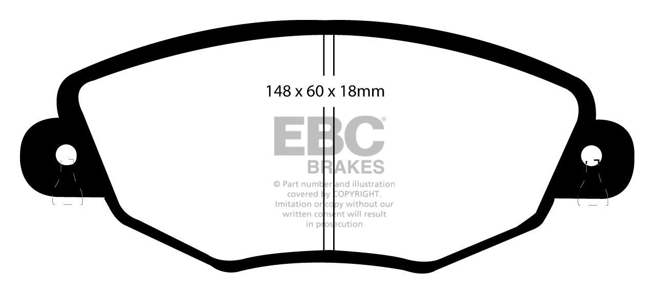EBC Brakes FORD Mondeo (Station) 2.2 TD 2004-2007 Remblokken voo