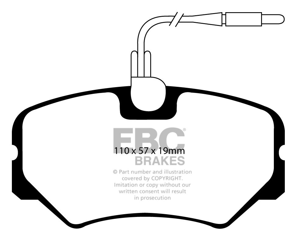 EBC Brakes PEUGEOT 306 2.0 16v 95-97 Remblokken voorzijde