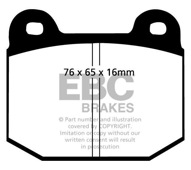 EBC Brakes LOTUS 340R 1.8 2000-.. Remblokken voorzijde yellowstu
