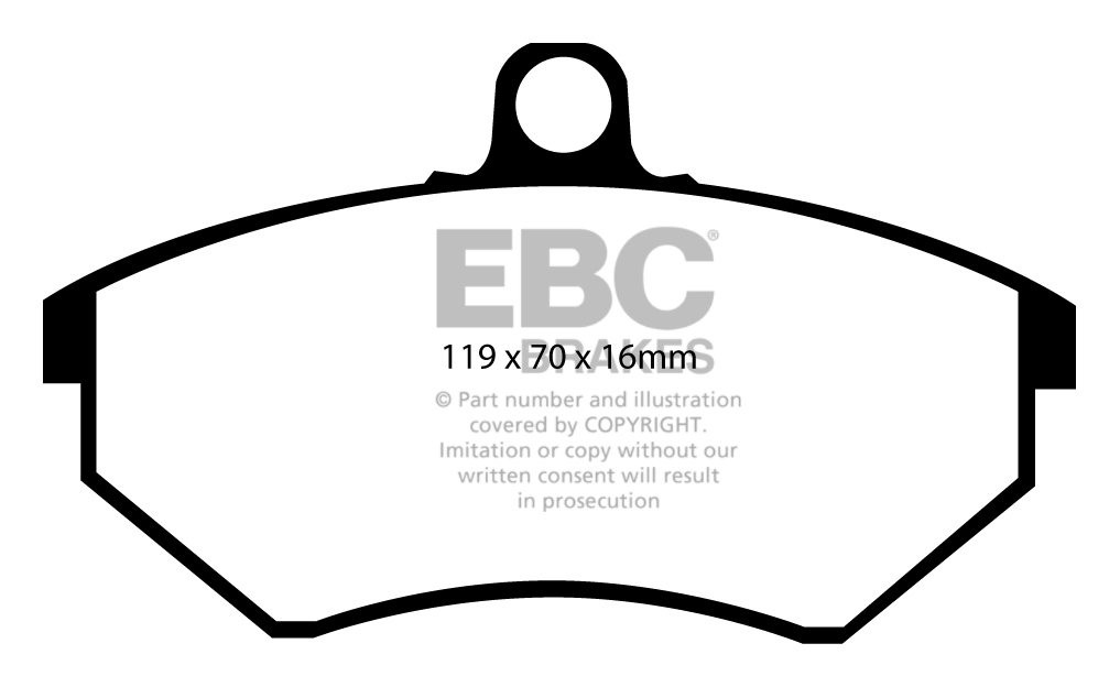 EBC Brakes VW Golf III 2.0 92-97 Remblokken voorzijde
