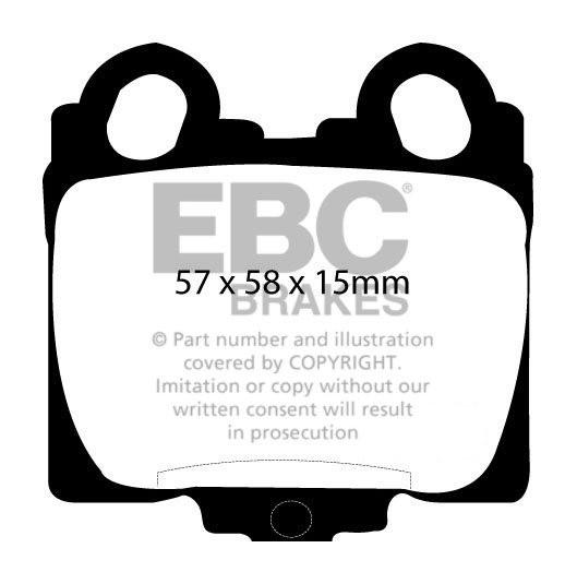 EBC Brakes LEXUS SC430 4.3 2001-.. Remblokken achterzijde redstu