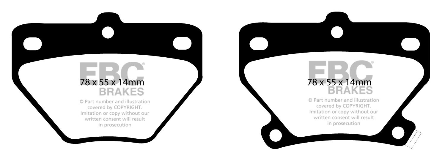 EBC Brakes TOYOTA Celica 1.8 (190) (ZZT231) 2000-2006 Remblokken