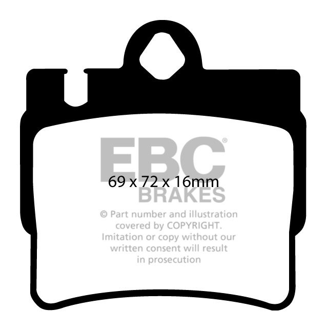 EBC Brakes MERCEDES CL-Class (C215) CL600 99-2002 Remblokken ach