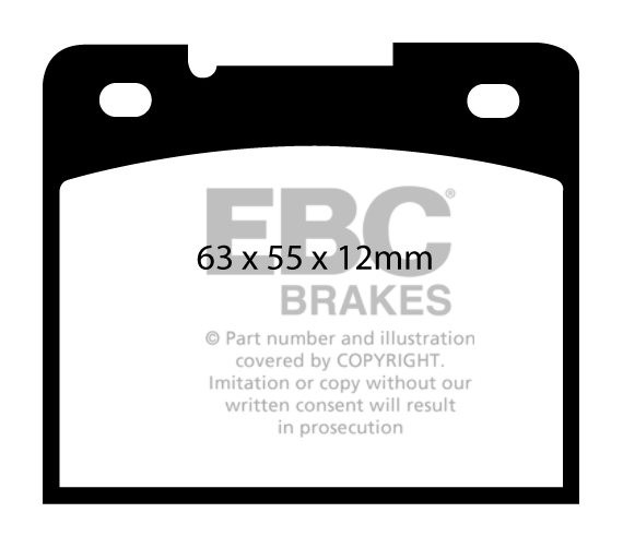 EBC Brakes VOLVO 940 2.3 90-97 Remblokken achterzijde