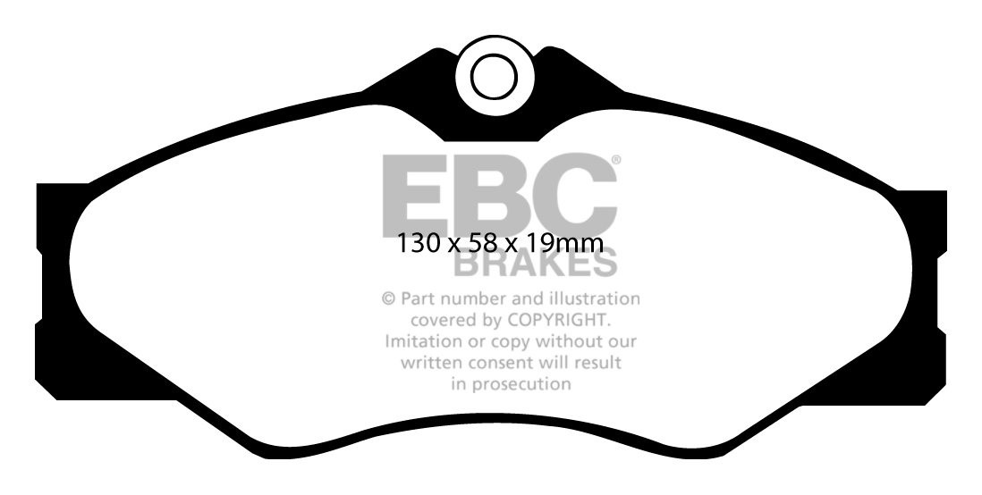 EBC Brakes VW Caravelle 1.9 D 90-95 Remblokken voorzijde
