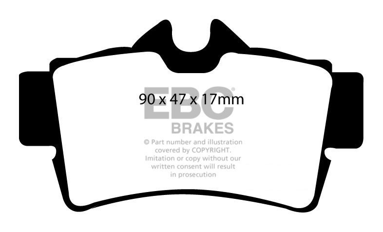 EBC Brakes FORD Mustang 3.8 94-98 Remblokken achterzijde
