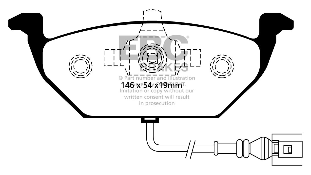 EBC Brakes SKODA Roomster 1.6 TD (105) 2010-.. Remblokken voorzi