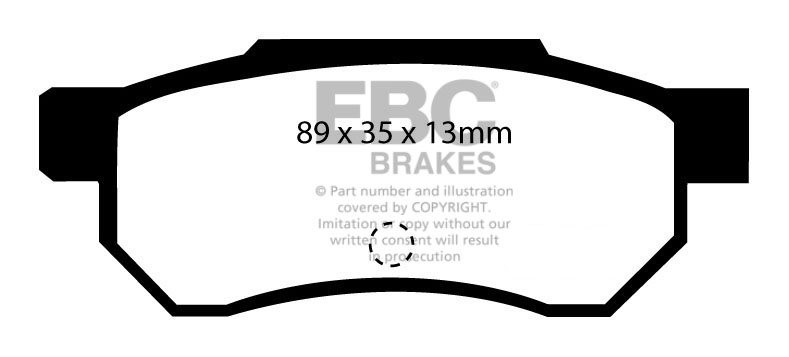 EBC Brakes HONDA Integra (Not UK) 1.6 (DB6) ABS 95-2001 Remblokk