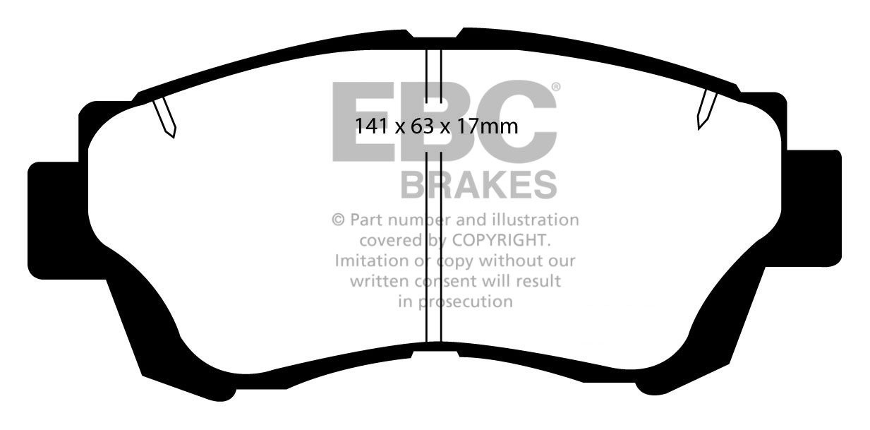 EBC Brakes TOYOTA Progress 3.0 98-2007 Remblokken voorzijde reds