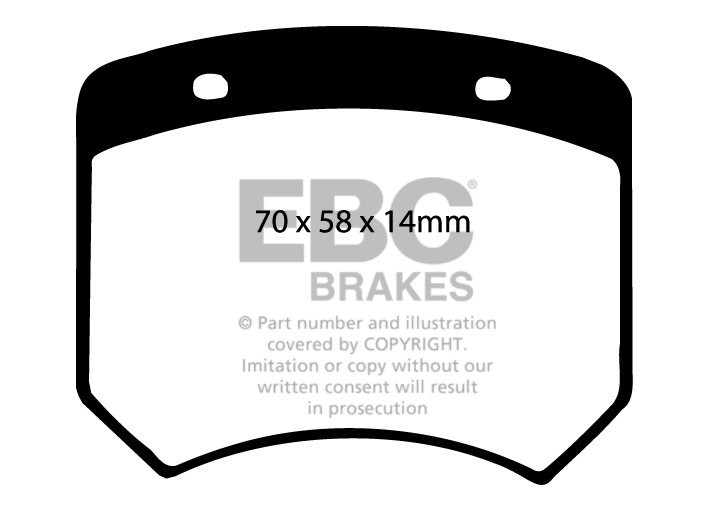 EBC Brakes AUSTIN Mini 1275 GT 70-73 Remblokken voorzijde