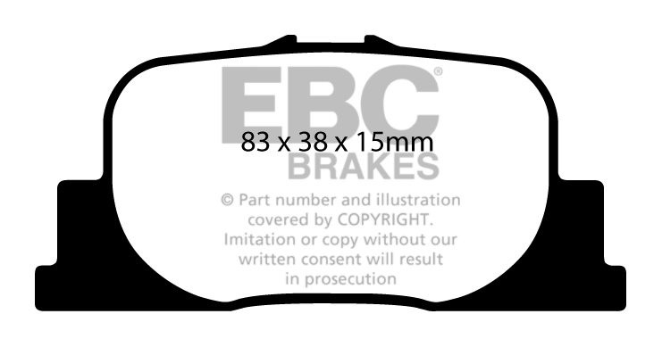 EBC Brakes TOYOTA Camry 3.0 (MCV30)(EU) 2001-2004 Remblokken ach
