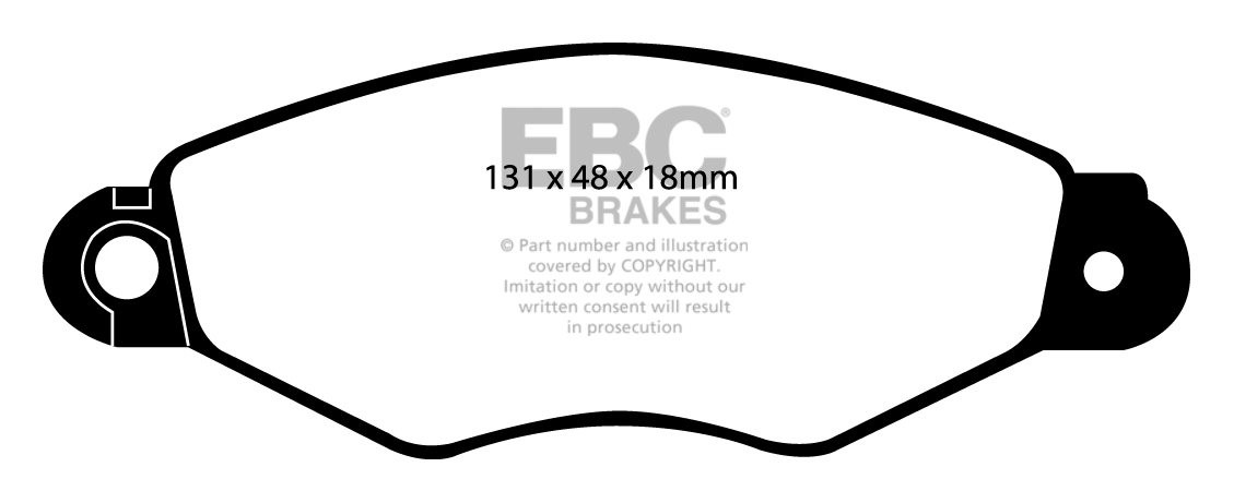 EBC Brakes RENAULT Clio 1.5 D 2001-2005 Remblokken voorzijde