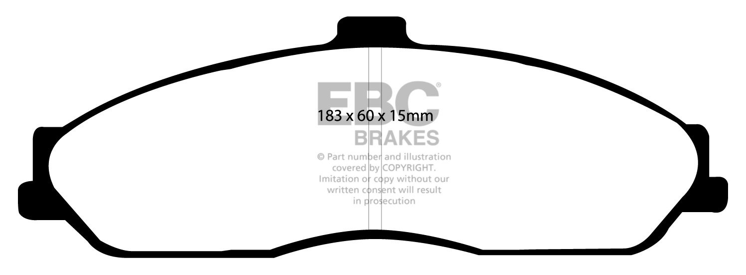 EBC Brakes CADILLAC XLR-V 4.4 Supercharged 2006-.. Remblokken vo