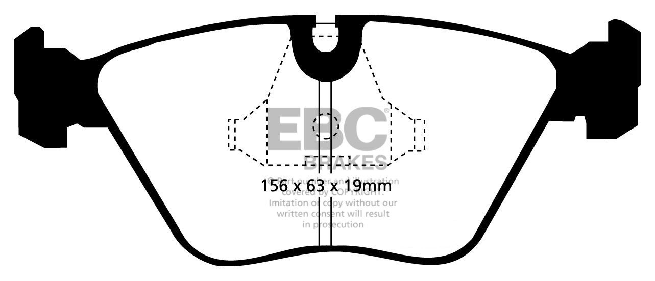 EBC Brakes BMW 740 4.0 (E32) 92-94 Remblokken voorzijde