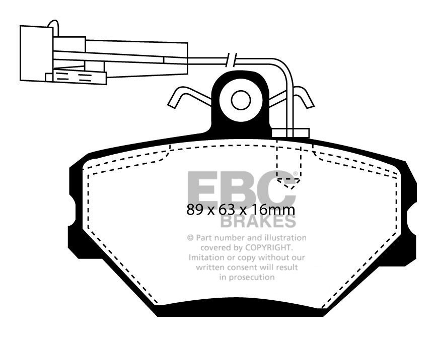 EBC Brakes ALFA ROMEO Alfa 75 2.0 TD 85-92 Remblokken achterzijd