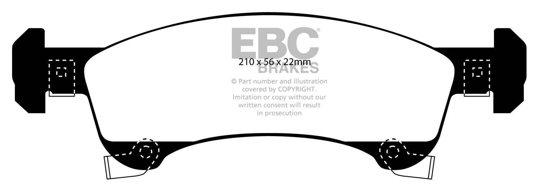 EBC Brakes FORD Expedition 5.4 2002-2006 Remblokken voorzijde